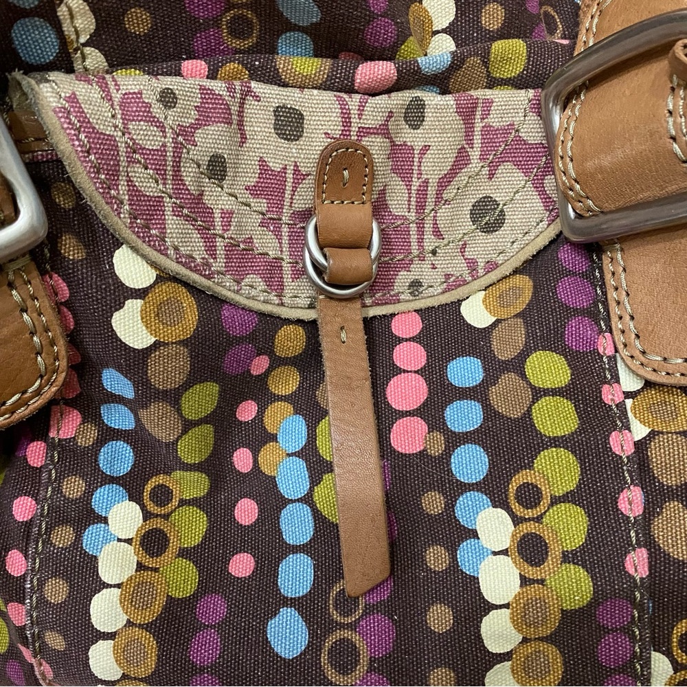 Fossil Multicolored Polka Dot Bubble Canvas Print… - image 8